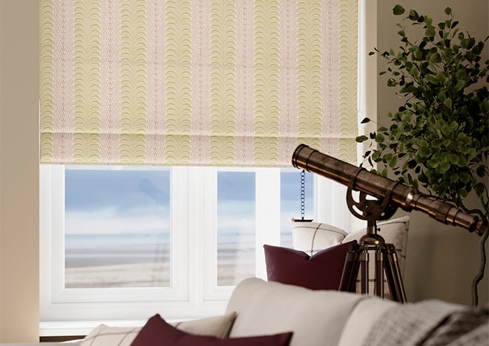 Land & Shore Fintra Stripe, Multi - Twist&Fit Roman Blind - Image 5